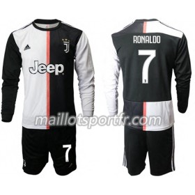 Maillot de Foot Juventus Ronaldo 7 Enfant Domicile 2019/20 ML